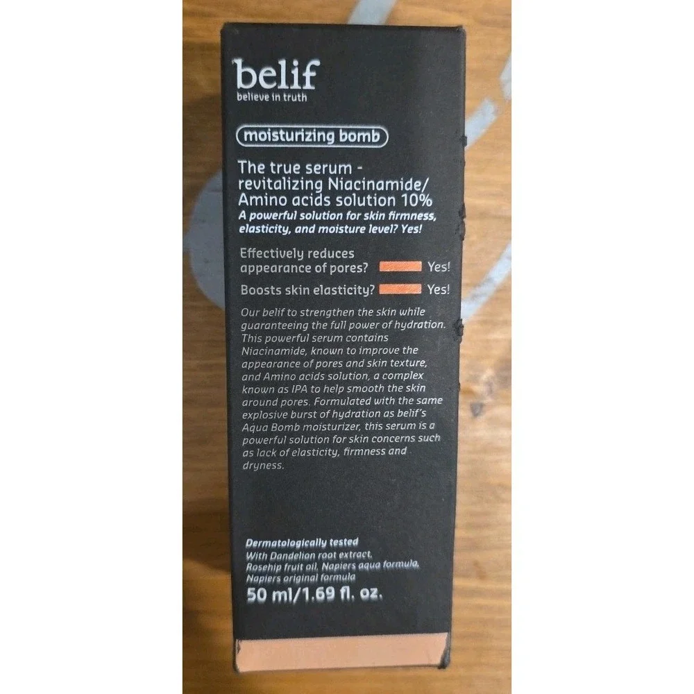 NEW Belif True‎ Serum Niacinamide/Amino acid solution  10% 50 ml/1.69 fl oz